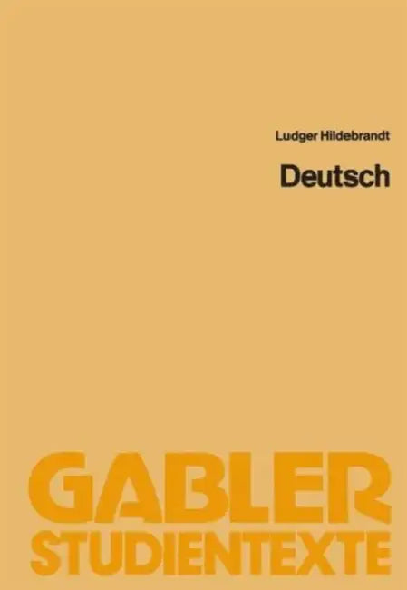 Deutsch (English, Hildebrandt Ludger)