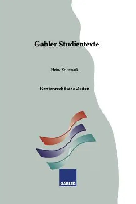 Rentenrechtliche Zeiten (English, Heinz Krumnack)