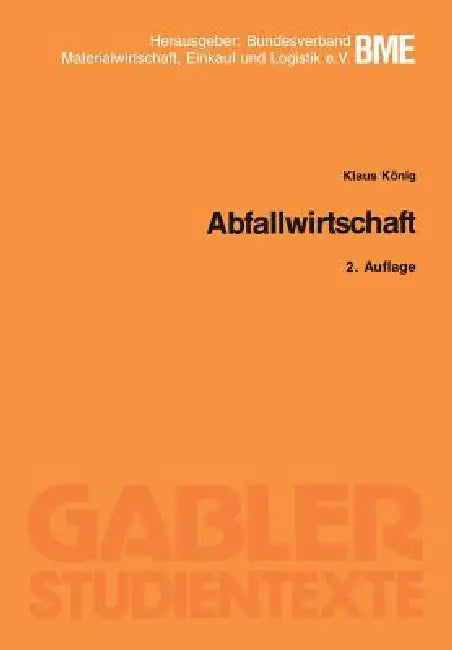 Abfallwirtschaft (English, Klaus König)