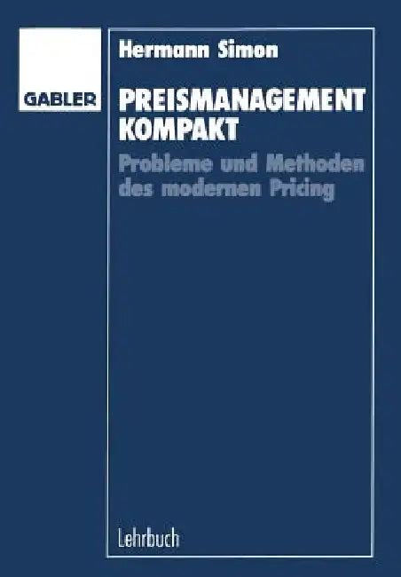 Preismanagement Kompakt (English, Hermann Simon)