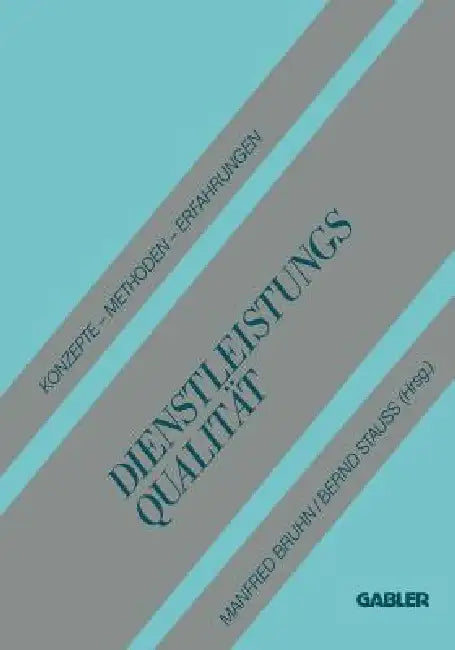 Dienstleistungsqualität (English, Manfred Bruhn)