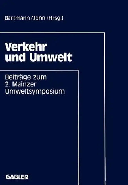 Verkehr Und Umwelt (English, Hermann Bartmann)