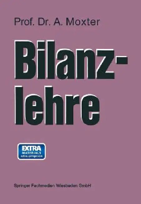 Bilanzlehre (English, Adolf Moxter)