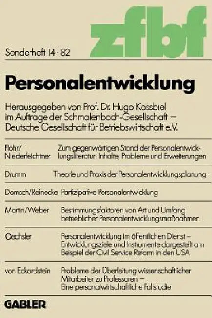 Personalentwicklung (English, Hugo Kossbiel)