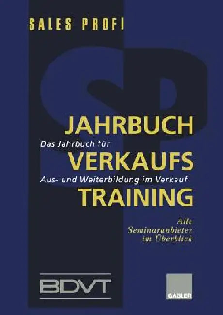Jahrbuch Verkaufstraining (English, Sales Profi | Bdvt)