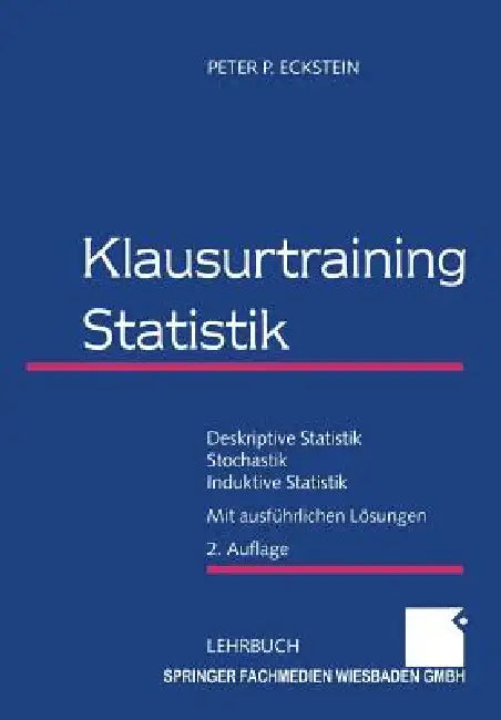 Klausurtraining Statistik (English, Peter P. Eckstein)