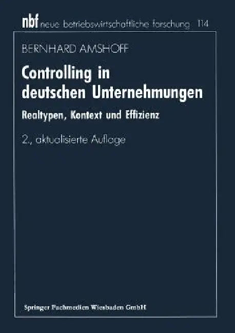 Controlling in Deutschen Unternehmungen (English, Bernhard Amshoff)