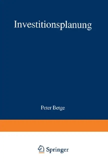 Investitionsplanung (English, Peter Betge)