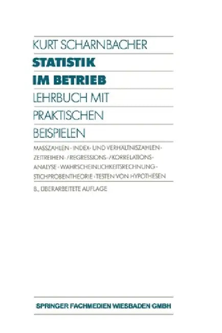 Statistik im Betrieb (English, Kurt Scharnbacher)