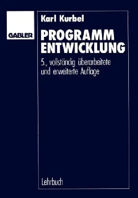 Programmentwicklung (English, Karl Kurbel)