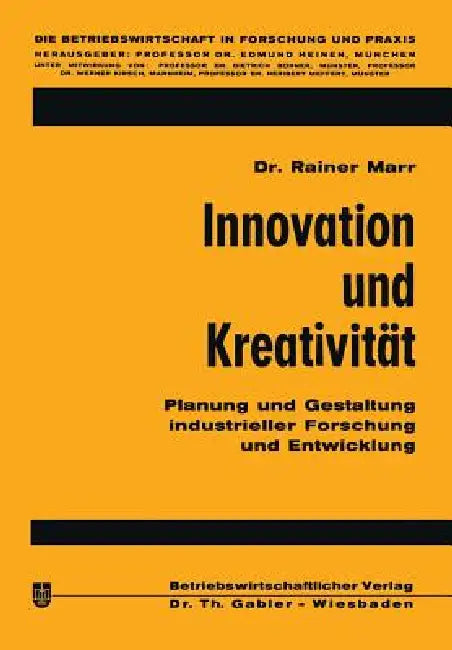 Innovation Und Kreativität (English, Rainer Marr)
