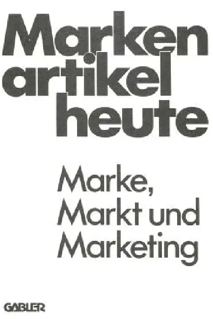 Markenartikel Heute (English, Clemens-August Andreae)
