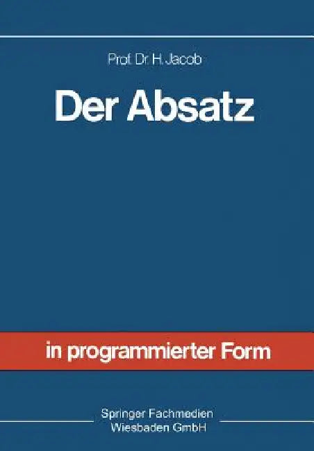 Der Absatz (English, Herbert Jacob)