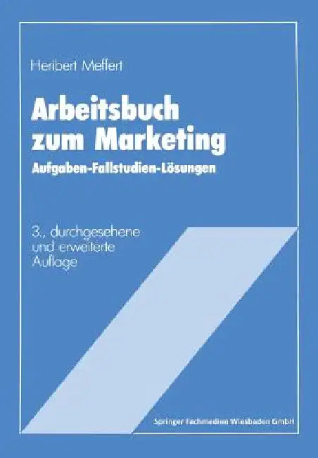 Arbeitsbuch Zum Marketing (English, Heribert Meffert)