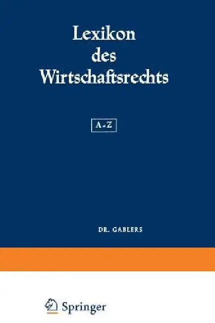 Lexikon Des Wirtschaftsrechts (English, Gerhard Bruch)