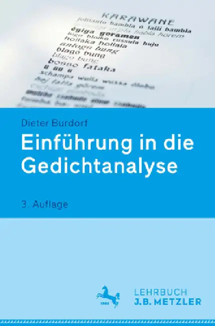 Einführung in Die Gedichtanalyse (English, Dieter Burdorf)