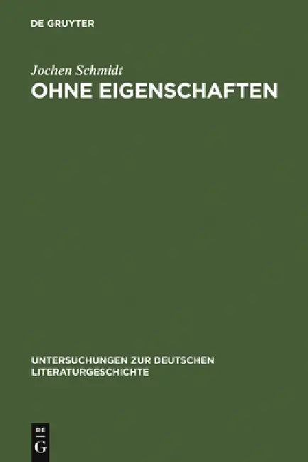 Ohne Eigenschaften (English, Jochen Schmidt)