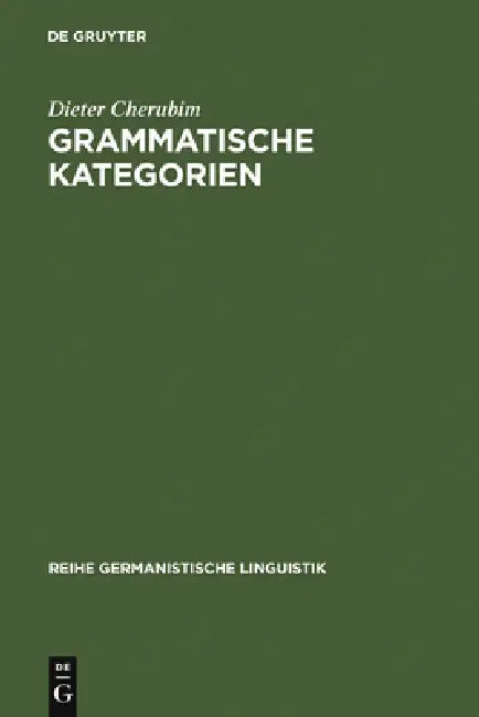 Grammatische Kategorien (English, Dieter Cherubim)