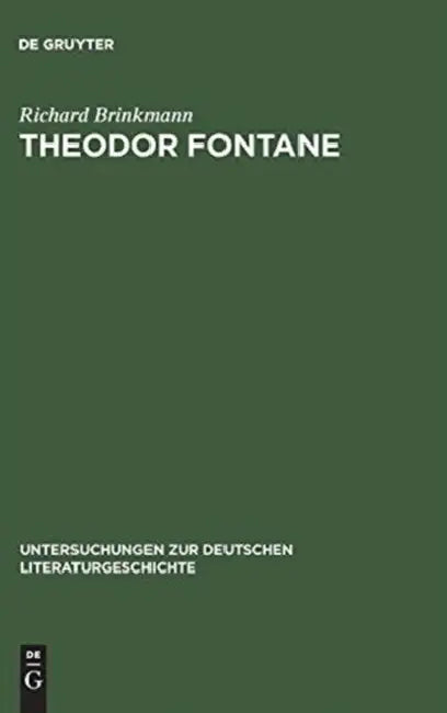 Theodor Fontane (English, Richard Brinkmann)