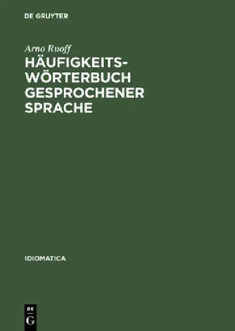 Häufigkeitswörterbuch gesprochener Sprache (English, Arno Ruoff | Harald Fuchs | Bernhard Gersbach)