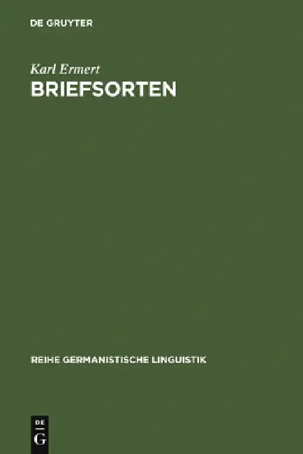 Briefsorten (English, Karl Ermert)