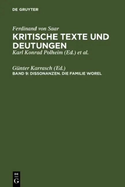 Dissonanzen. Die Familie Worel (English, Gunter Karrasch)