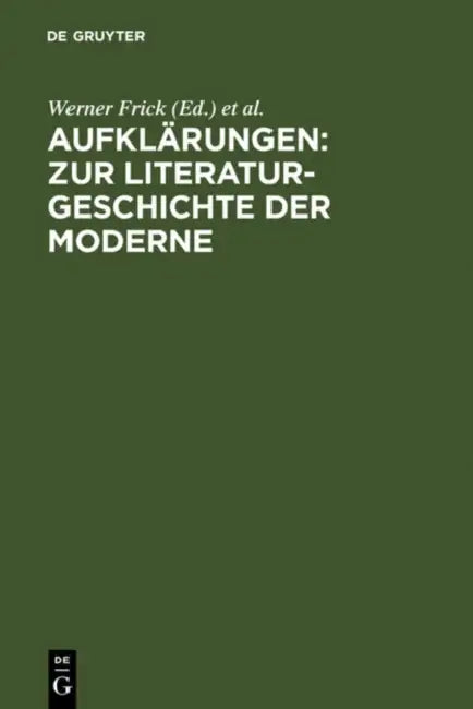 Aufklärungen (English, Werner Frick | Susanne Komfort-Hein)