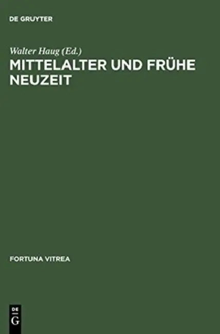 Mittelalter und frühe Neuzeit (English, Walter Haug)