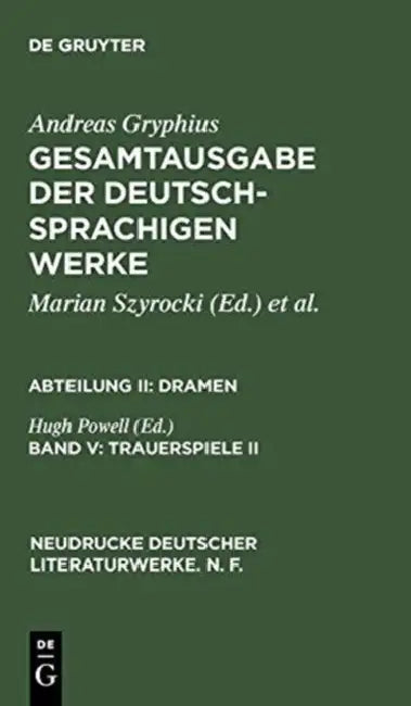 Trauerspiele II (English, Hugh Powell)
