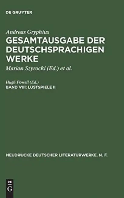 Gesamtausgabe der deutschsprachigen Werke, Band VIII, Lustspiele II (English, Hugh Powell)