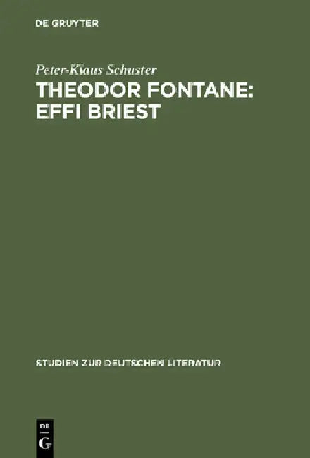 Theodor Fontane (English, Peter-Klaus Schuster)