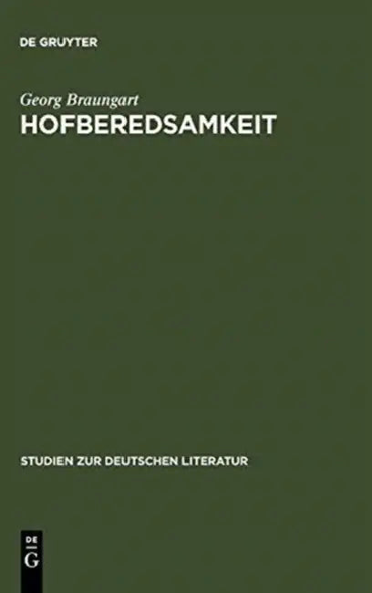 Hofberedsamkeit (English, Georg Braungart)