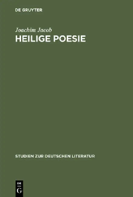 Heilige Poesie (English, Joachim Jacob)