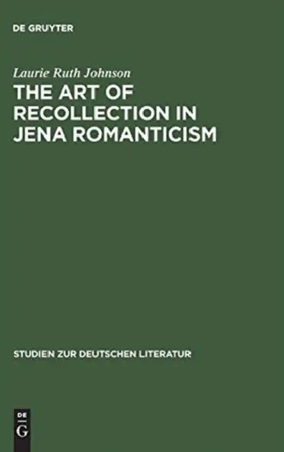 The Art of Recollection in Jena Romanticism (English, Laurie Ruth Johnson)