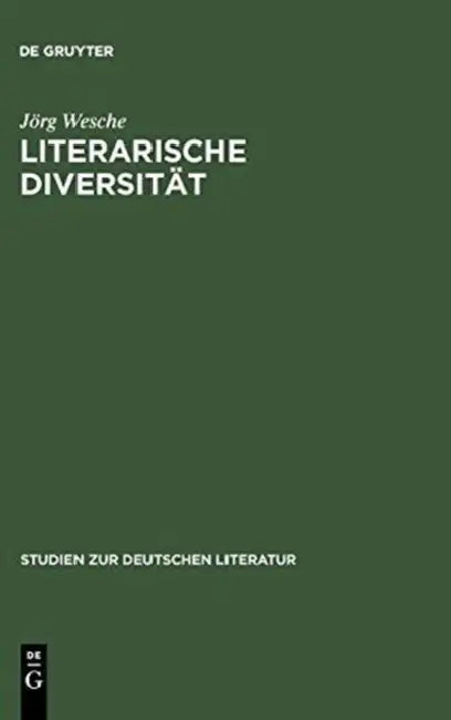 Literarische Diversität (English, Jörg Wesche)