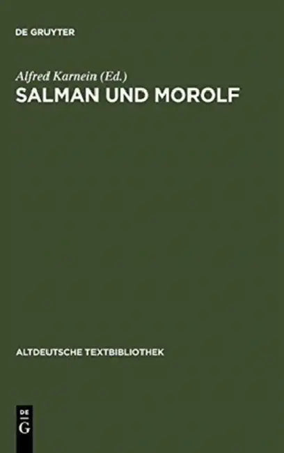 Salman und Morolf (English, Alfred Karnein)