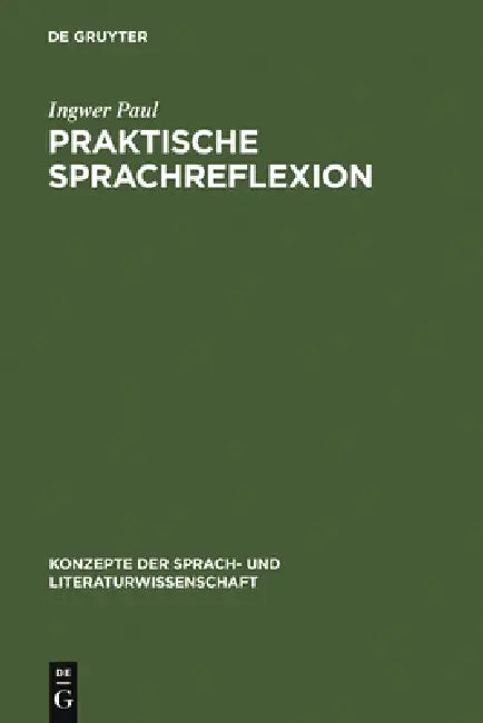 Praktische Sprachreflexion (English, Ingwer Paul)