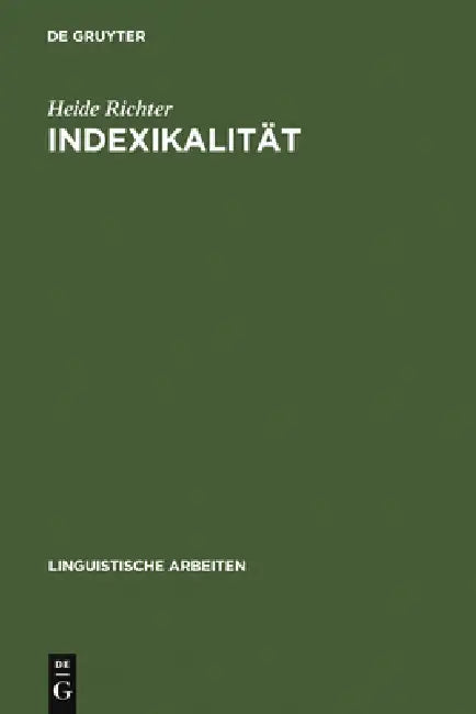 Indexikalität (English, Heide Richter)