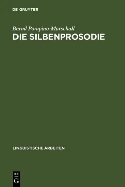 Die Silbenprosodie (English, Bernd Pompino-Marschall)
