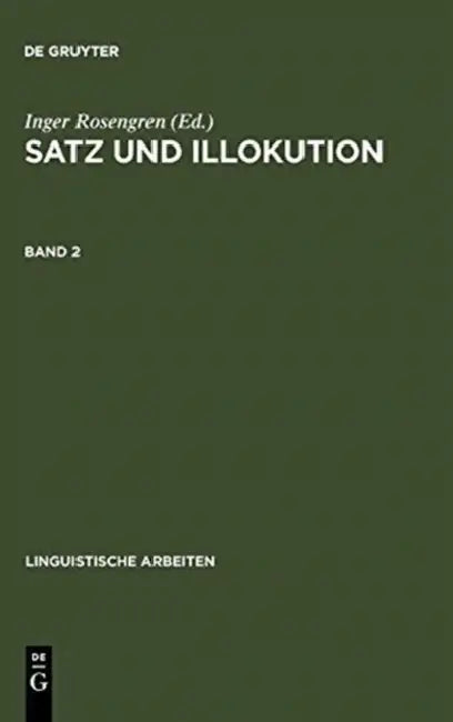 Satz und Illokution (English, Inger Rosengren)
