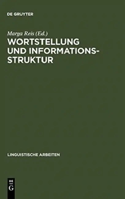 Wortstellung und Informationsstruktur (English, Marga Reis)
