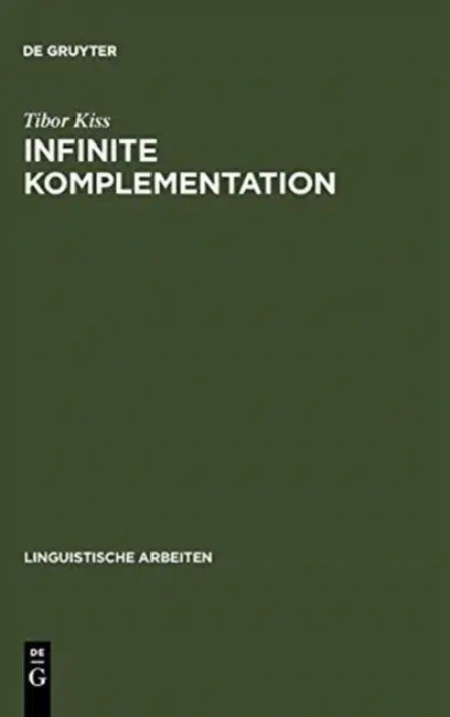 Infinite Komplementation (English, Tibor Kiss)