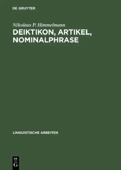 Deiktikon, Artikel, Nominalphrase (English, Nikolaus P. Himmelmann)