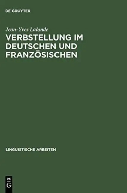 Verbstellung im Deutschen und Französischen (English, Jean-Yves Lalande)
