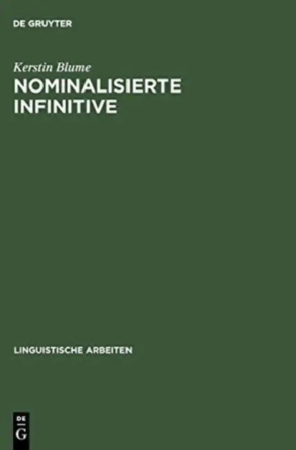 Nominalisierte Infinitive (English, Kerstin Blume)