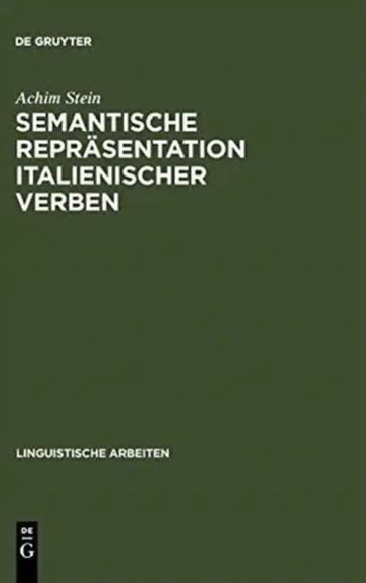 Semantische Repräsentation italienischer Verben (English, Achim Stein)