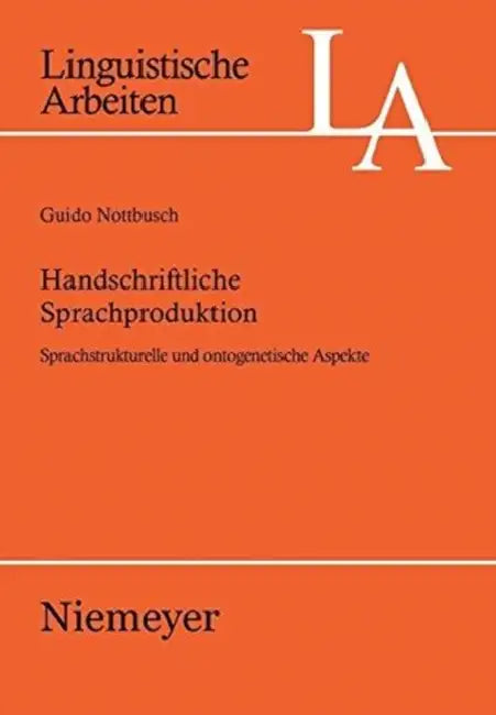 Handschriftliche Sprachproduktion (English, Guido Nottbusch)