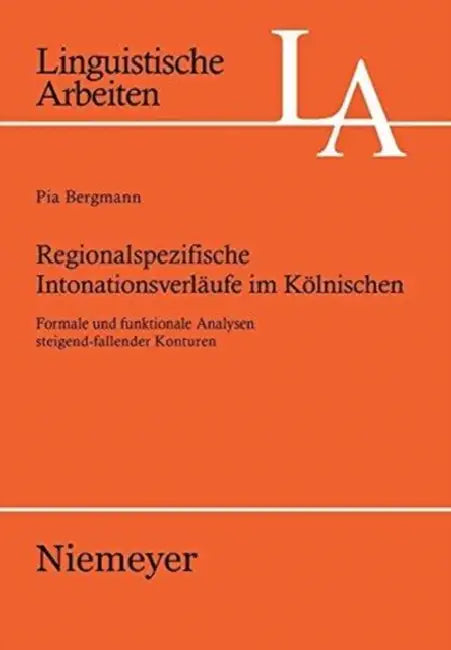 Regionalspezifische Intonationsverläufe im Kölnischen (English, Pia Bergmann)