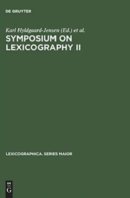 Symposium on Lexicography II (English, Karl Hyldgaard-Jensen | Arne Zettersten | Symposium on Lexicography)