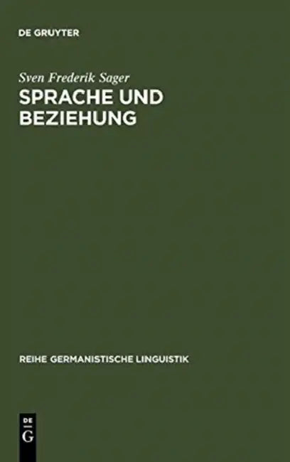 Sprache und Beziehung (English, Sven Frederik Sager)